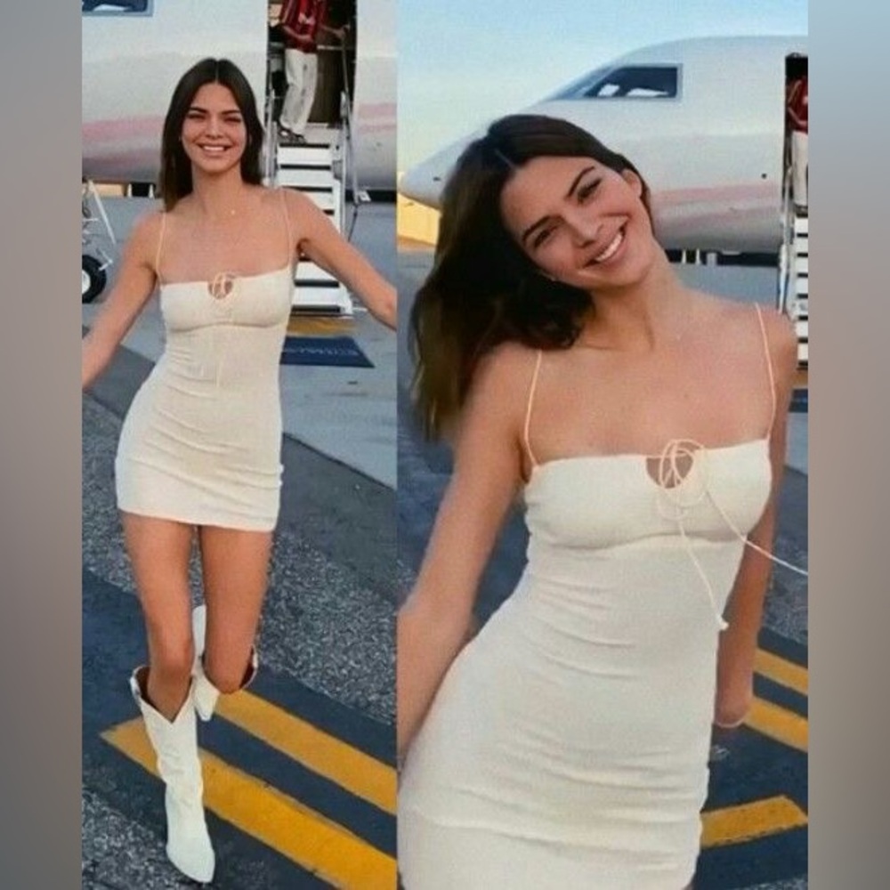 Zara white mini dress with tag size Xs
